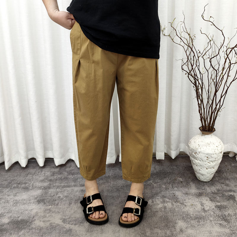 大码女裤200斤胖mm宽松显瘦薄款纯棉阔腿裤休闲九分裤 裤,女装/女士精品,大码裤装,淘宝优惠券,粉丝福利购,淘宝优惠卷