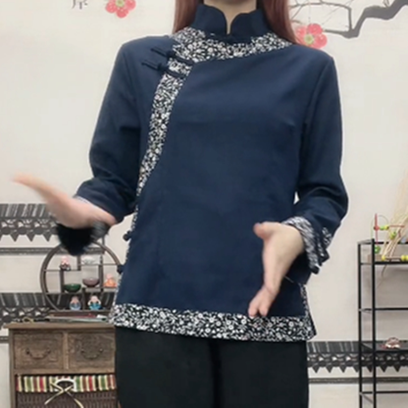 春装文艺盘扣仿日常茶服禅服民族中国风,女装/女士精品,上衣,淘宝优惠券,粉丝福利购,淘宝优惠卷