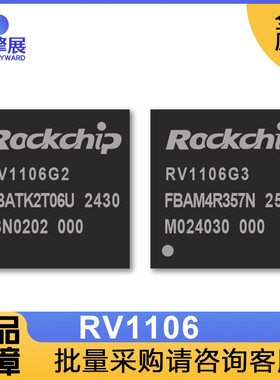 RV1106 G2 G3 芯片高度集成的ARM通用型SoC, IPC的机器视觉原装