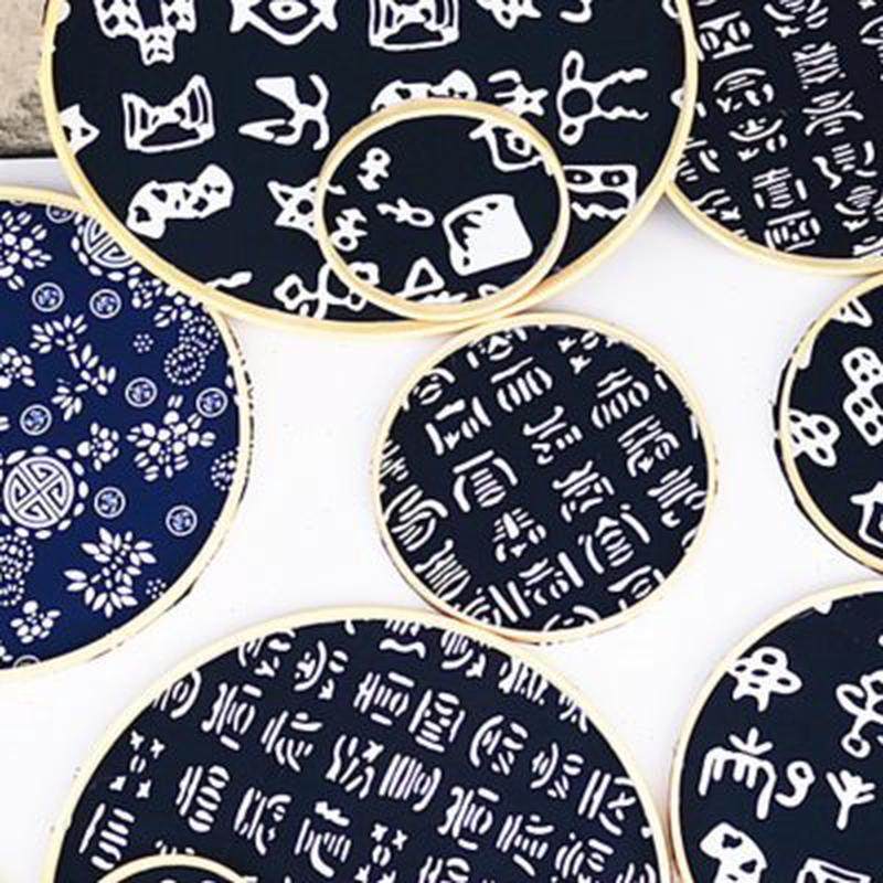空中吊饰中国风挂饰幼儿园楼道走廊环创布置彩色圆环装饰相片墙贴