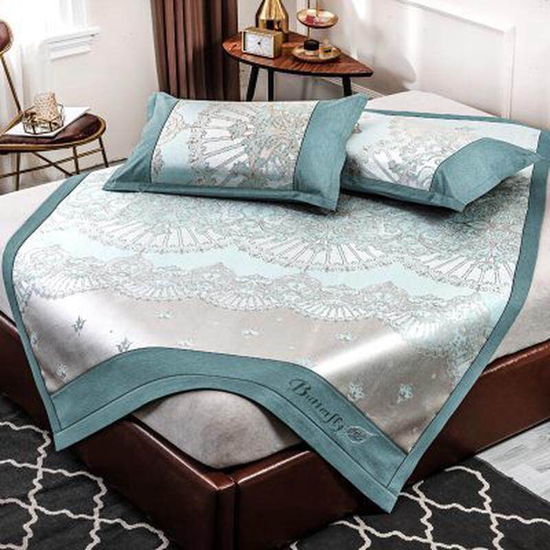 夏天冰丝席凉席床笠款可水洗2021新款竹席床垫三件套夏季家用1米5,床上用品,冰丝席,淘宝优惠券,粉丝福利购,淘宝优惠卷