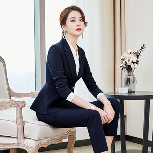 售楼部工作服女职业套装女时尚上班气质酒店商务正装面试裙装