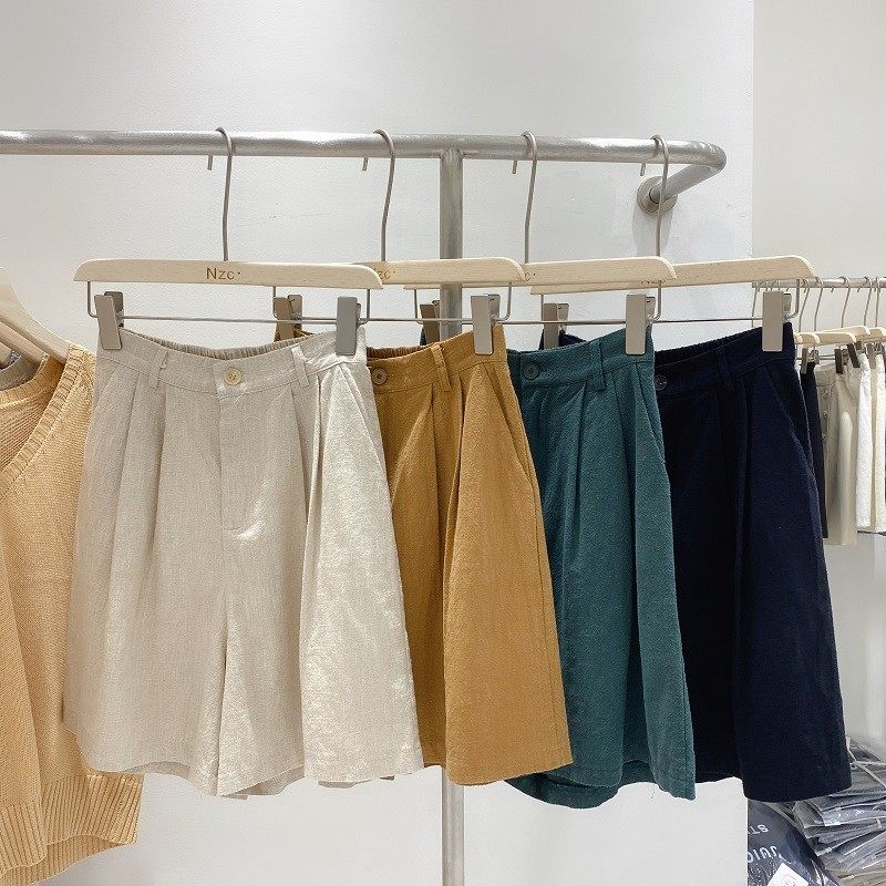 降价了！ 气质休闲五分裤女夏松紧A字阔腿裤宽松显瘦,女装/女士精品,休闲裤,淘宝优惠券,粉丝福利购,淘宝优惠卷