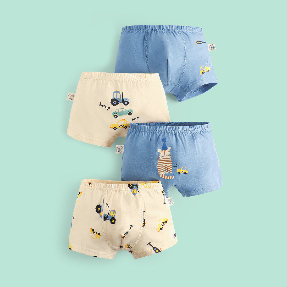 男童纯棉内裤平角宝宝小内裤男孩不夹pp底裤小童儿童卡通四角,童装/婴儿装/亲子装,内裤,淘宝优惠券,粉丝福利购,淘宝优惠卷