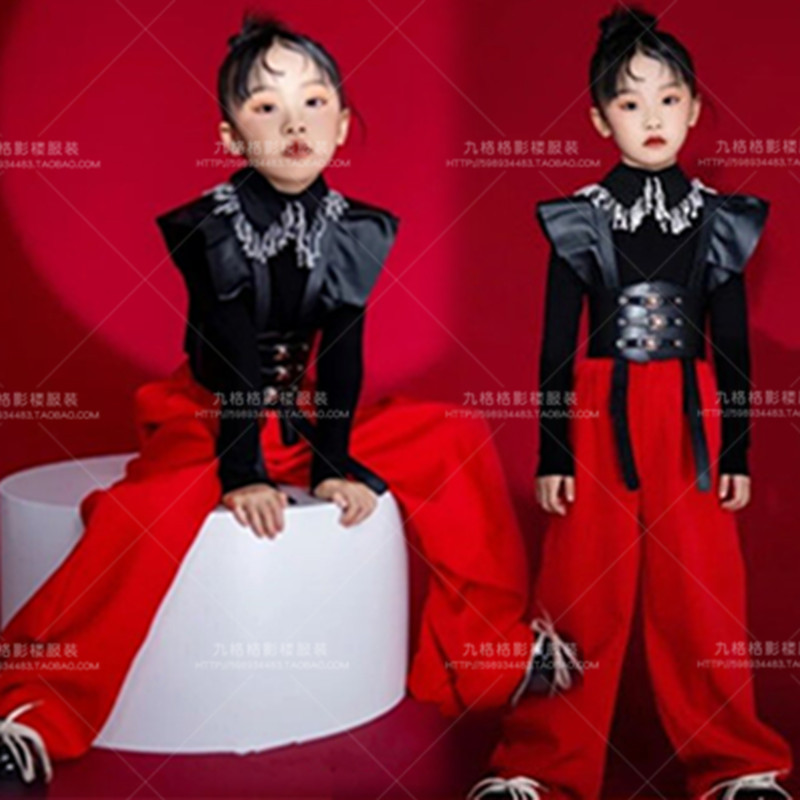 模特比赛小童舞台走秀表演服装儿童摄影服装拍摄艺术照