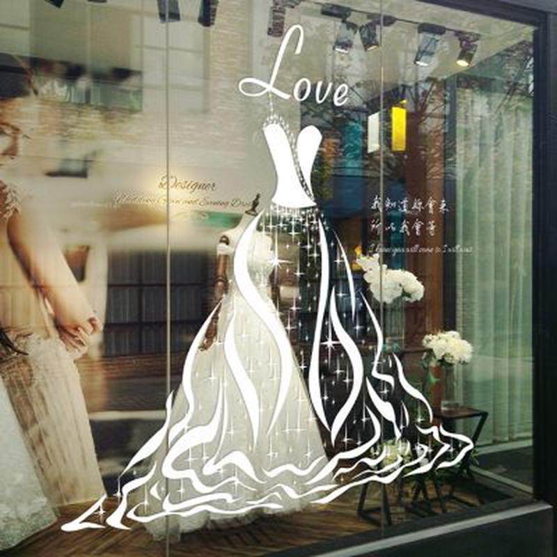 店铺摄影室超大型橱窗玻璃门静电贴纸装饰新婚布置易贴易撕,家居饰品,软装墙贴,淘宝优惠券,粉丝福利购,淘宝优惠卷