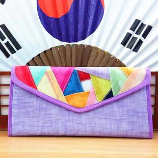 韩国布艺礼品长款女士钱包布艺卡包收纳送老婆闺蜜礼物