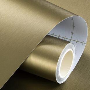 电梯门贴纸高级轿厢内部装饰贴膜用金属不锈钢自粘铝金专用膜