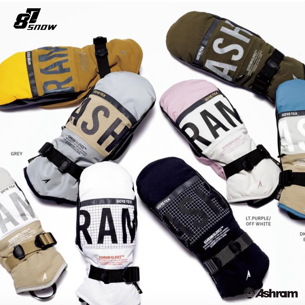 W款日本Ashram滑雪手套DGMA单双板男女手闷子五指分指耐磨防风
