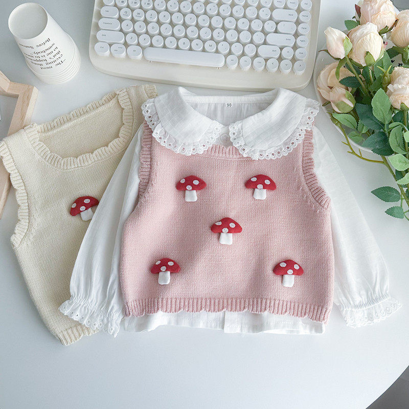 春秋甜美马甲女宝宝韩版可爱洋气薄款小童坎肩毛线潮,童装/婴儿装/亲子装,马甲,淘宝优惠券,粉丝福利购,淘宝优惠卷