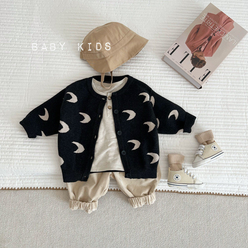 儿童秋天婴幼儿秋装开衫男女宝宝外出毛衣秋冬外出潮