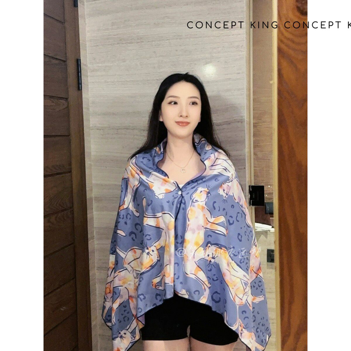 笑姐泳衣女紫豹子浴巾户外吸水印花游泳温泉度假大号速干浴巾