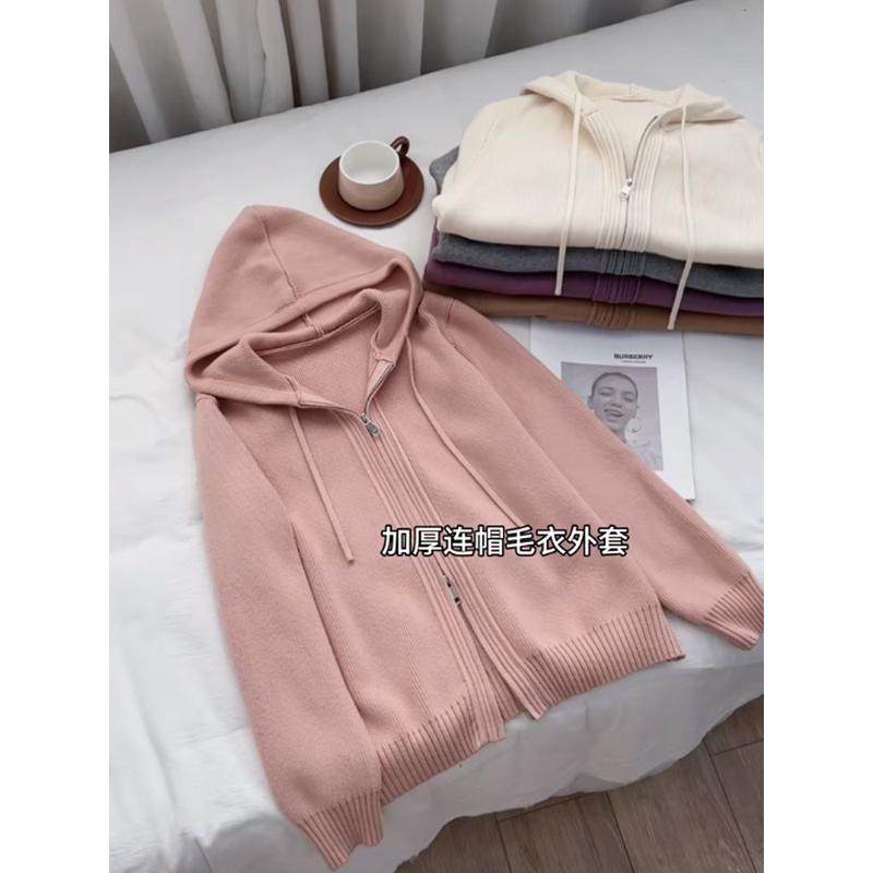 加厚连帽抽绳双拉链毛衣女秋冬季新款韩版百搭宽松显瘦纯色衫,女装/女士精品,卫衣/绒衫,淘宝优惠券,粉丝福利购,淘宝优惠卷
