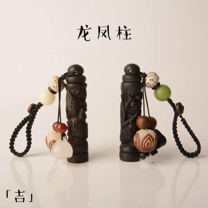 手工定制白菩提莲花汽车钥匙扣男女包挂件转运保平安情侣一对礼物