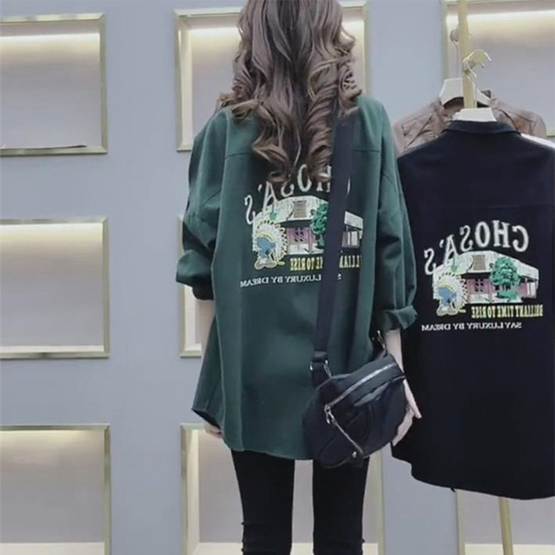 2025早春秋装新款女士牛仔衬衫宽松休闲衬衣今年流行漂亮减龄小衫