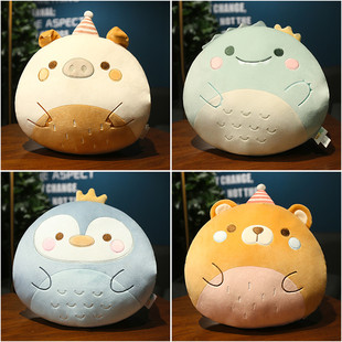 卡通午休枕头暖手插手抱枕办公室午睡神器学生靠枕桌上趴枕小号