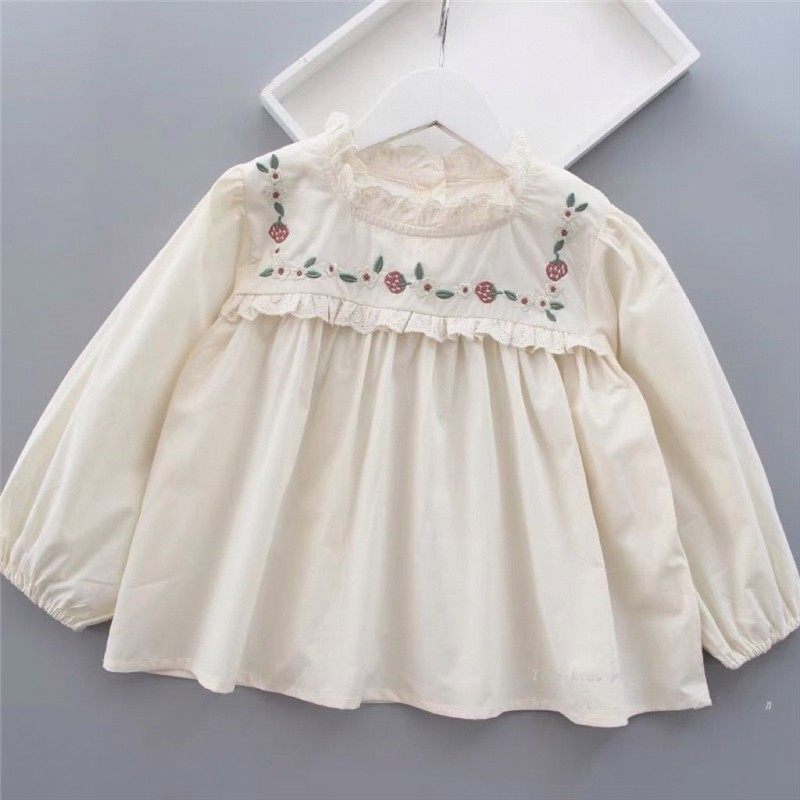 衬衫春秋装新款洋气花边刺绣衬衣宝宝公主儿童长袖娃娃衫,女装/女士精品,衬衫,淘宝优惠券,粉丝福利购,淘宝优惠卷