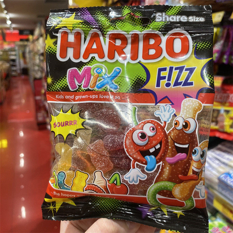 现货 香港代购 进口haribo哈瑞宝酸沙杂锦橡皮糖软糖70g 混合口味