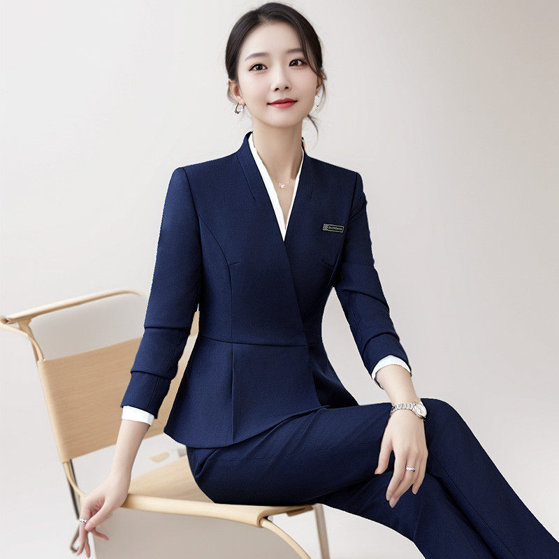 职业装套装女秋冬酒店珠宝店物业管理工作服前台大厅经理接待工装,女装/女士精品,职业女裤套装,淘宝优惠券,粉丝福利购,淘宝优惠卷