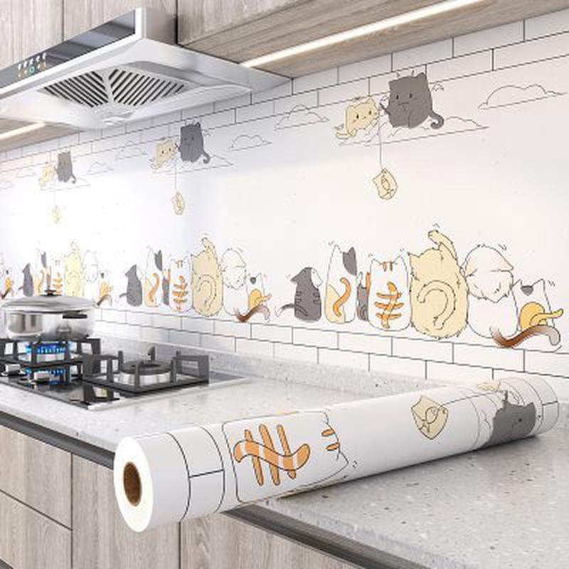 厨房防油贴纸防水防潮防污耐高温柜灶台用墙壁纸加厚装饰自粘墙纸,家居饰品,软装墙贴,淘宝优惠券,粉丝福利购,淘宝优惠卷