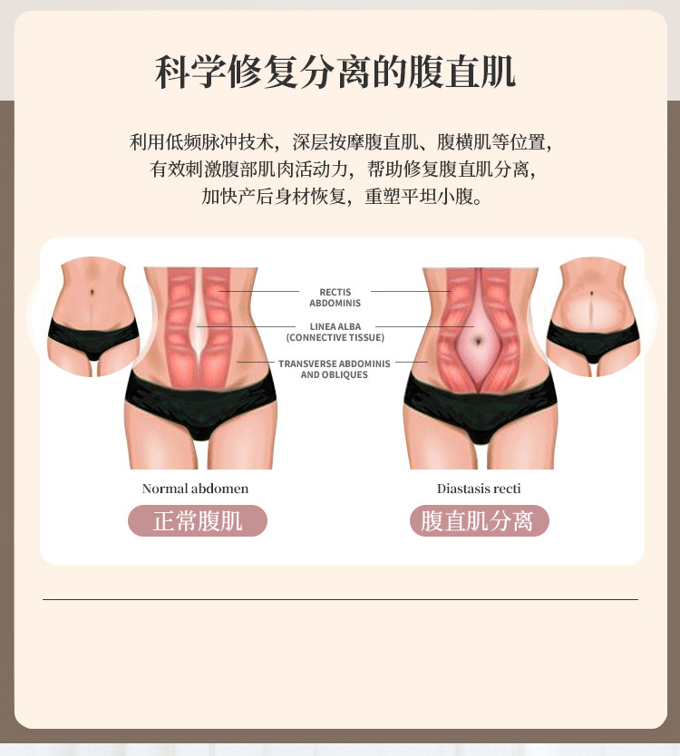 ems微电流穿戴健身仪 腰部器机智能脉冲护全燃美塑仪健腹仪