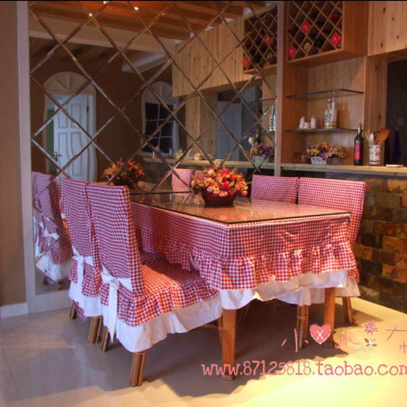 餐桌布圆桌布艺餐椅椅子套防尘罩台布田园圆形桌子定制包邮