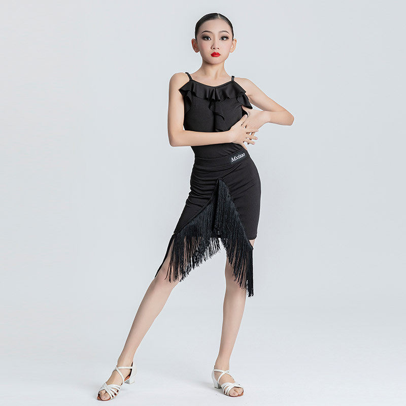 拉丁舞服女儿童夏季新款2023专业练功服儿童表分体流苏舞裙,童装/婴儿装/亲子装,儿童演出服,淘宝优惠券,粉丝福利购,淘宝优惠卷