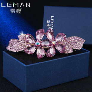 发夹女后脑勺高级感发夹2024新款精致一字夹成人发卡顶夹弹簧夹子