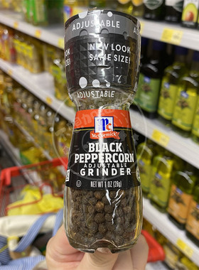 香港代购 进口McCormick味好美 ROEMER&BECHTEL即磨原粒黑胡椒28g