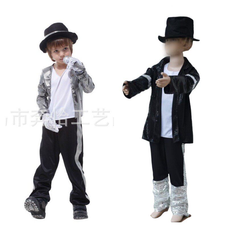 万圣节cos服装儿童六一明星演出服麦克形象套装活动表厂家