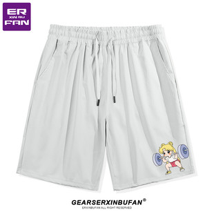 速干冰丝潮流休闲宽松五分裤 新款 男夏季 美少女举铁GYM健身房短裤