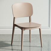 塑料椅子家用加厚阳台饭厅餐桌餐椅久坐舒服靠背北欧现代简约凳子