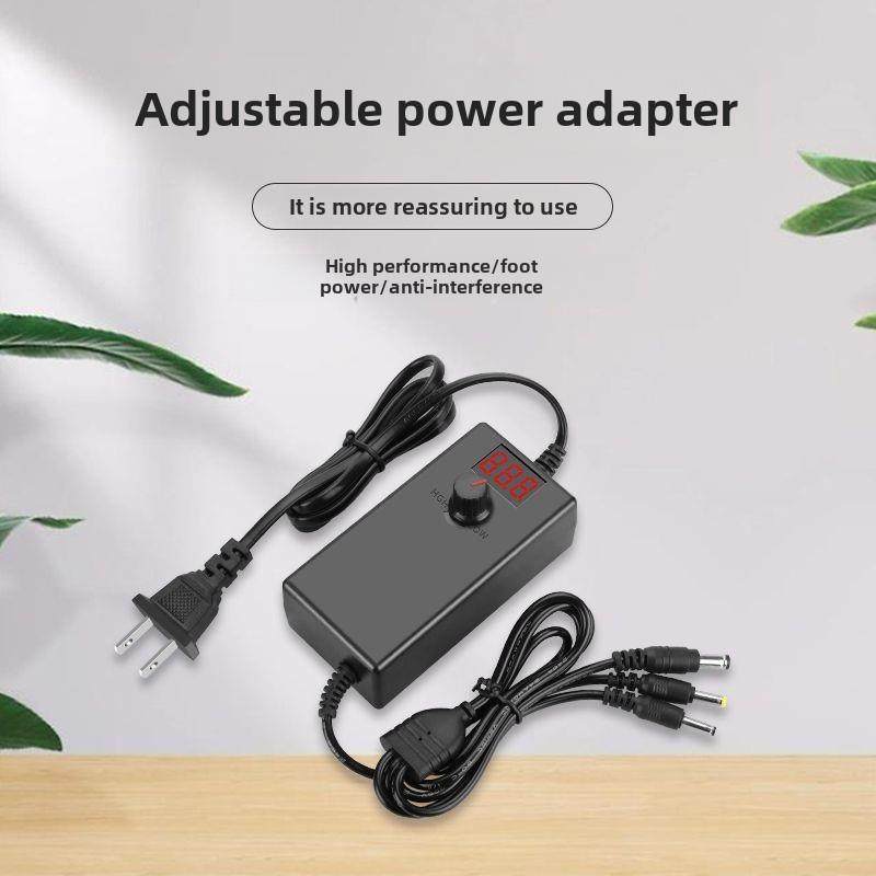 3-9V12V15V24V可调压1A2A3A5A8A10调速风扇电机净水电源适配器3DC