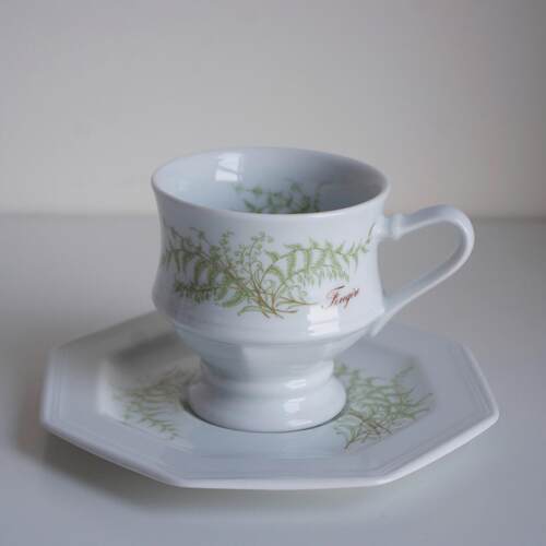 「VTulip德国Gallo 1980s vintage中古六角咖啡杯碟茶壶餐盘水壶A