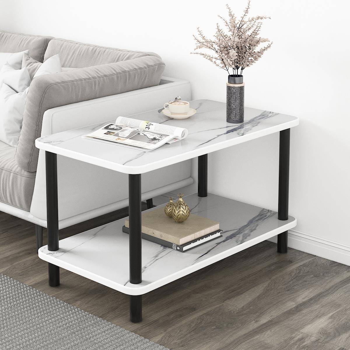 沙发边几边柜轻奢双层小桌子小茶几客厅家用边桌小户型卧室床头桌