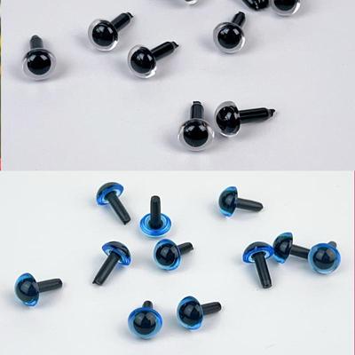 小丸子手工进口彩色透明黑色玻璃眼扭扭棒猫眼睛配件diy毛根毛条