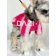 卫衣雪纳瑞 保暖时尚 大子原创玫红系运动足球风宠物狗开衫 加绒冬季