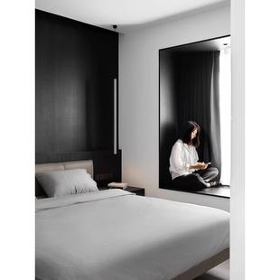 本土创造棒吊灯简约工业风覆式楼梯个性餐厅咖啡店酒吧台长条灯具