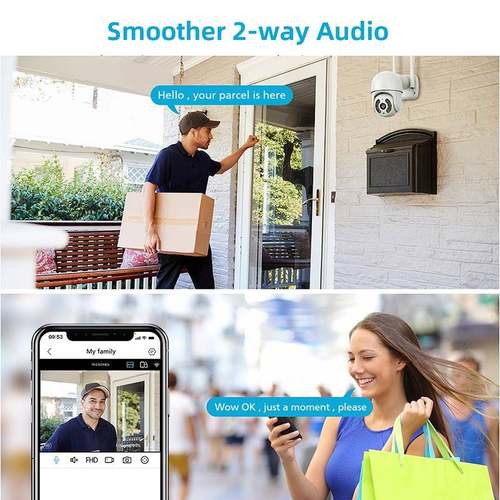 雄迈户外360度4G家用WIFI手机对讲云台网络球机山林鱼塘IPC摄像头
