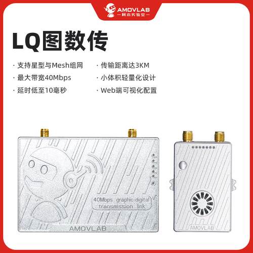 2.4G图传数传模块LQ无人机星型Mesh组网3公里SUBS遥控网口低延迟