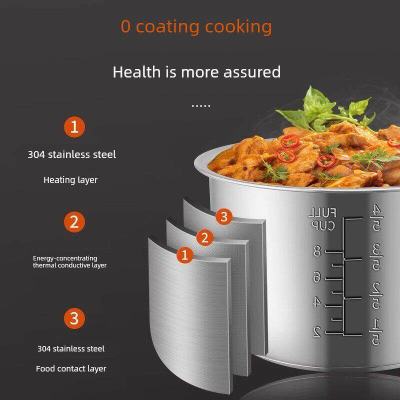 三角牌电压力锅家用304不锈钢1-2-5人4-6升小型多功能高压电饭煲