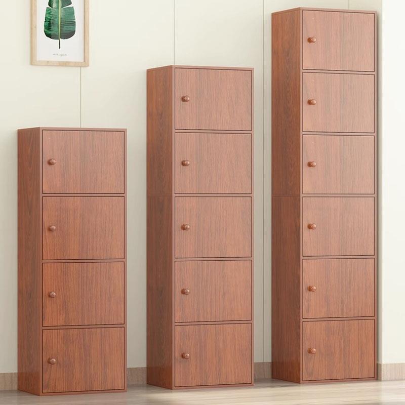 覆古带门柜收纳柜简约书柜书架多功能收纳柜衣物储存柜床头柜斗柜