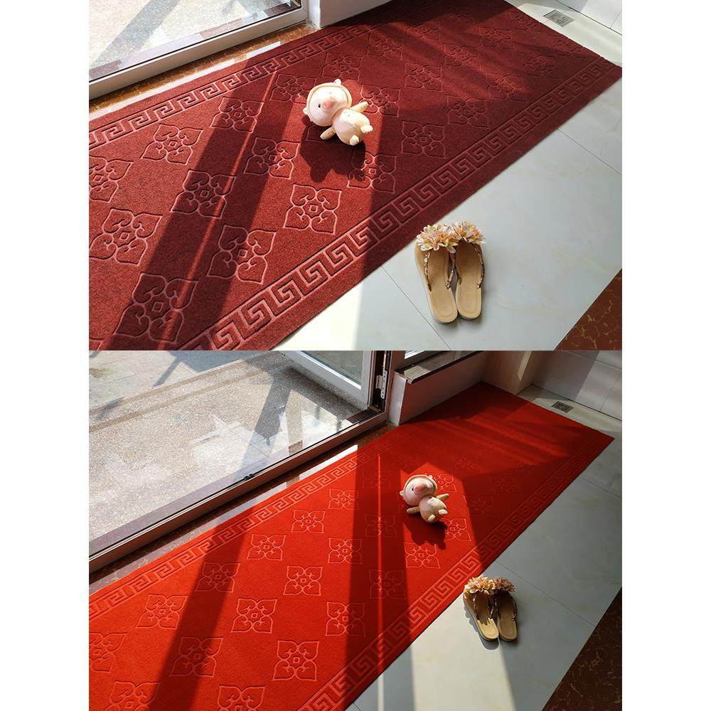 入户门脚垫红地毯家用防滑吸水卫生间厨房垫子进门地垫地毯可裁剪