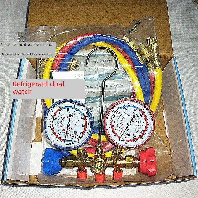 R22R134液体制冷剂双表536H空调压力表家用汽车空调氟化物表空调,大家电,空调配件,淘宝优惠券,粉丝福利购,淘宝优惠卷