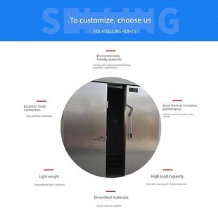 专用冷库门不锈钢彩钢平移冷库门电动半埋门双开全埋冷库配件