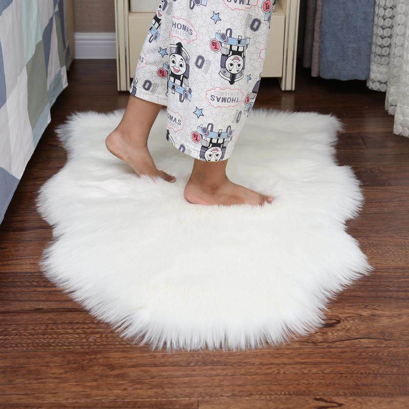 澳之羊北欧仿羊毛地毯卧室床边毯客厅地毯装饰不规则长毛绒地毯,居家布艺,地毯,淘宝优惠券,粉丝福利购,淘宝优惠卷
