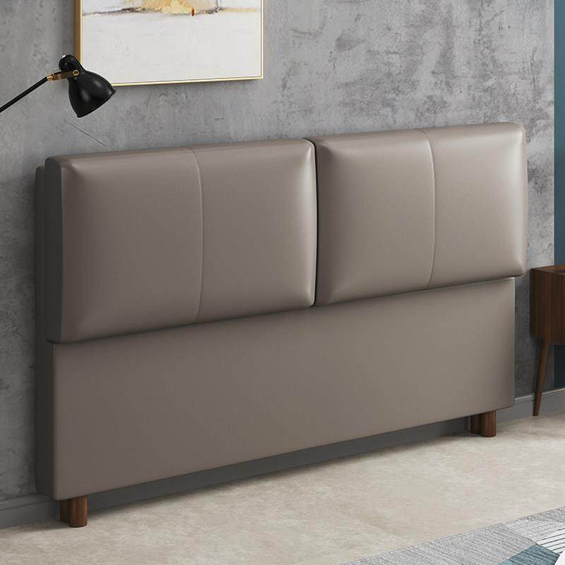 岳茉床头板软包简约现代皮艺实木床头靠背板1.5米1.8米单买个床头