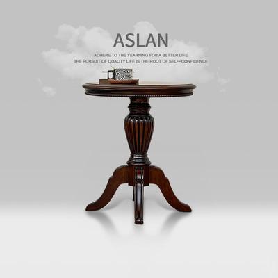 全实木小圆几咖啡桌子轻奢高级感家用客厅沙发角几边几阳台小茶几