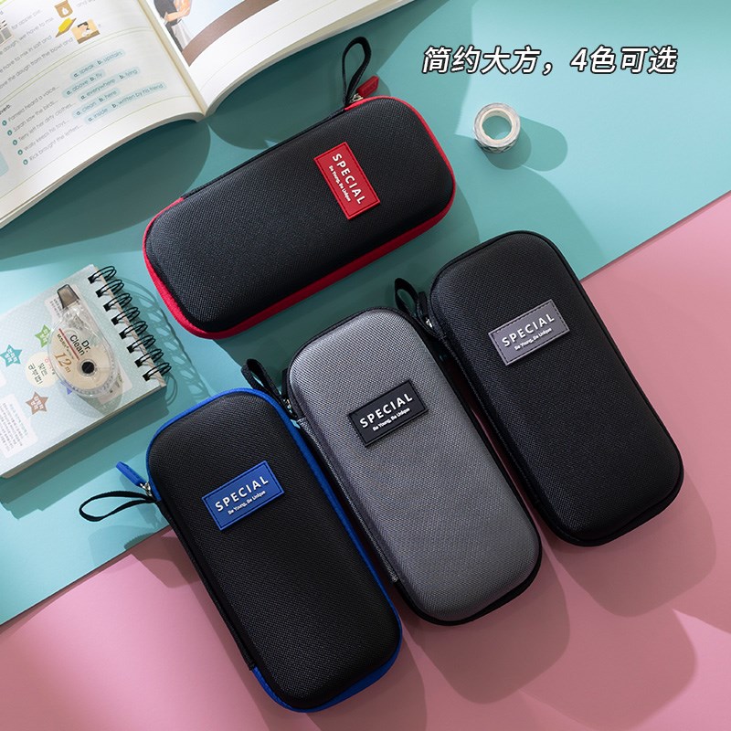 angoo大容量铅笔盒EVA硬壳文具盒女孩款笔袋初中女生2024新款笔袋