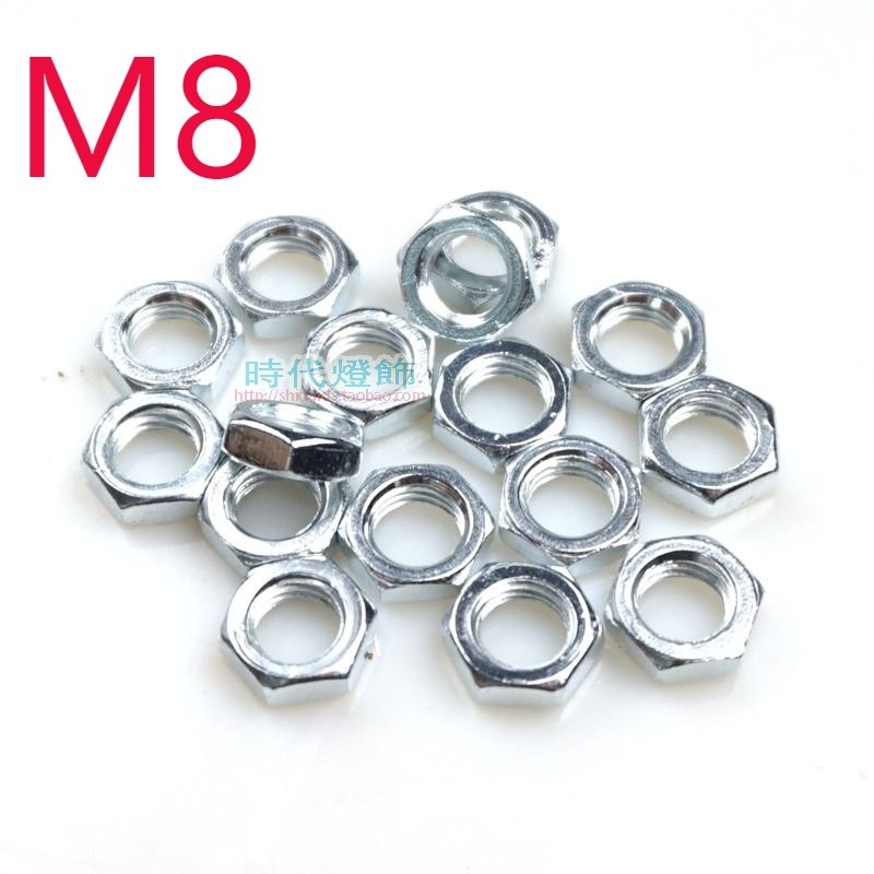 DIY六角母M8*1全牙管螺母罗母图片